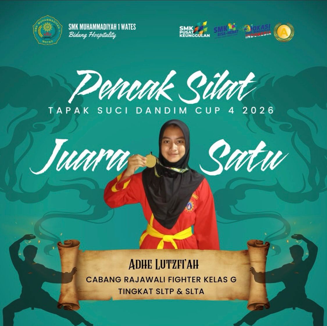 JUARA 1 PENCAK SILAT FIGHTER KELAS G